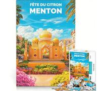Rompecabezas de 1000 Piezas para Adultos, Festival de Limonada de Menton, Juguete Educativo, Actividades Divertidas para Hacer en casa, Ideal para cumpleaños y Navidad 50x75cm