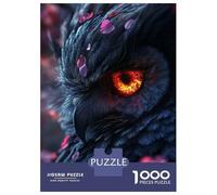 Rompecabezas De 1000 Piezas para Adultos Fiery Owl Close-Up Rompecabezas para Adultos Juegos De Relajación Análisis Y Lógica Reducción del Estrés Regalos 70x50cm/1000pcs
