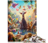 Rompecabezas de 1000 piezas para adultos, fiestas de animales, juegos divertidos familiares, 14.95 x 20.47 pulgadas, ideas de regalo para adolescentes a partir de 14 años