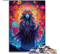 Rompecabezas de 1000 Piezas para Adultos, Figura mística Colorida, Ideal para cumpleaños, Halloween, Acción de Gracias y Pascua (tamaño 50x75cm).