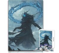 Rompecabezas de 1000 Piezas para Adultos, Figura Oscura, Maestro Elemental del Agua, Acogedor y Relajante, Juguete de Alta precisión, Ajuste, tamaño 50x75cm