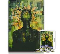 Rompecabezas de 1000 Piezas para Adultos, Figuras Digitales abstractas, Juego Educativo, Regalo de Aprendizaje para cumpleaños, tamaño 38x52cm