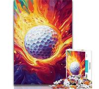 Rompecabezas de 1000 Piezas para Adultos Fire Golf 1000 Piezas para Adolescentes desafiantes Juegos Familiares Juguete de Bricolaje para decoración de Pared del hogar Regalos 38x26cm