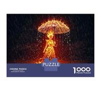 Rompecabezas De 1000 Piezas para Adultos Fire Umbrella Fantasy Artwork Rompecabezas para Adultos Juguetes Antiestrés Corte De Precisión Actividades Divertidas En Casa 38x26cm/1000pcs