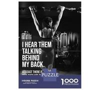 Rompecabezas De 1000 Piezas para Adultos Fitness Ignore The Haters Rompecabezas para Adultos Juego De Ingenio Patrón De Ensamblaje Oferta como Regalo para Toda La Familia 52x38cm/1000pcs