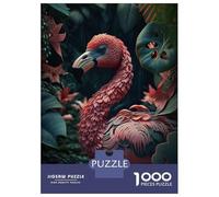 Rompecabezas De 1000 Piezas para Adultos Flamingo in Jungle Style 3 Rompecabezas para Adolescentes Juguetes Antiestrés Desafío Difícil Actividades Divertidas En Casa 52x38cm/1000pcs
