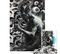 Rompecabezas de 1000 Piezas para Adultos Flauta del Diablo Rompecabezas de Fantasía Oscura para Adolescentes Mejora la Memoria Desafío Educativo Juego de Desafío Único 38x26cm