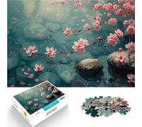 Rompecabezas de 1000 Piezas para Adultos Flor de Cerezo en Japón Juegos educativos Juguetes de Bricolaje para la decoración del hogar 38x26cm