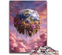 Rompecabezas de 1000 Piezas para Adultos Flor Tierra, Rompecabezas de 1000 Piezas, Actividad Divertida para el hogar, Juguetes para días lluviosos, Regalos de cumpleaños, 38x26cm