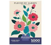 Rompecabezas De 1000 Piezas para Adultos Floral Bouquet Illustration Rompecabezas para Adultos Juguetes Antiestrés Ensamblaje De Patrones Interacción Entre Padres E Hijos 38x26cm/1000pcs