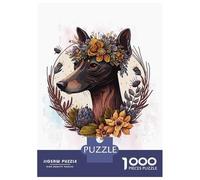 Rompecabezas De 1000 Piezas para Adultos Floral Mini Pinscher Art Rompecabezas para Adultos Juegos Relajantes para La Diversión Familiar Interacción Entre Padres E Hijos 70x50cm/1000pcs