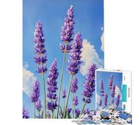 Rompecabezas de 1000 Piezas para Adultos Florece en Lavanda Juguetes adictivos para Cultivar la Paciencia Juego práctico Decoración del hogar Regalos de cumpleaños (Tamaño 38x52cm)