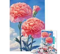 Rompecabezas de 1000 Piezas para Adultos Florecer en claveles Juguete Intelectual Juego de ingenio análisis y lógica Regalos para Mujeres y Hombres (tamaño 75x50cm)