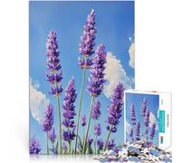 Rompecabezas de 1000 Piezas para Adultos Florecer en Lavanda Reducción del estrés Interesante Interacción Entre Padres e Hijos 38x26cm