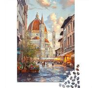 Rompecabezas De 1000 Piezas para Adultos Florence Cathedral Painting-15 Rompecabezas para Adultos Juego De Ingenio Regalos para Mujeres Regalos De Cumpleaños 38x26cm/1000pcs
