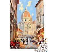 Rompecabezas De 1000 Piezas para Adultos Florence Cathedral Painting-21 Rompecabezas para Adultos Juego Familiar Decoración De Pared Desafiante De Completar 70x50cm/1000pcs