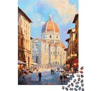 Rompecabezas De 1000 Piezas para Adultos Florence Cathedral Painting-24 Rompecabezas para Adultos Juegos Familiares Que Mejoran La Memoria Interacción Entre Padres E Hijos 70x50cm/1000pcs