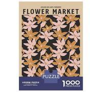 Rompecabezas De 1000 Piezas para Adultos Flower Market Floral Pattern Rompecabezas para Adolescentes Juegos Familiares Difícil Difícil Interacción Entre Padres E Hijos 70x50cm/1000pcs