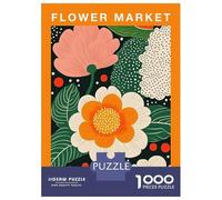 Rompecabezas De 1000 Piezas para Adultos Flower Market Sorrento Botanical Travel Art Print Rompecabezas para Adultos Juego Familiar Análisis Y Lógica Cumpleaños Y Navidad 70x50cm/1