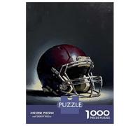 Rompecabezas De 1000 Piezas para Adultos Football Helmet Still Life Painting Rompecabezas para Adultos Juegos Relajantes Difícil Oferta Difícil como Regalo para Toda La Familia 70x50cm/1000pcs
