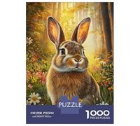 Rompecabezas De 1000 Piezas para Adultos Forest Bunny in Bloom Rompecabezas para Adolescentes Juego Práctico Desafío Difícil Regalo De Cumpleaños, Regalos, 70x50cm/1000pcs