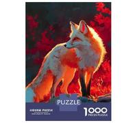 Rompecabezas De 1000 Piezas para Adultos Fox in Golden Hour Light Rompecabezas para Adultos Juguetes DIY Una Obra De Arte Regalo De Cumpleaños, Regalos, 38x26cm/1000pcs