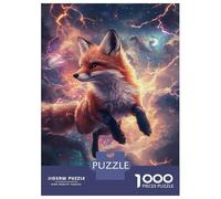 Rompecabezas De 1000 Piezas para Adultos Fox in The Cosmos -6 Rompecabezas para Adolescentes Juego Práctico Desafío Difícil Regalo De Cumpleaños, Regalos, 70x50cm/1000pcs