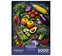 Rompecabezas De 1000 Piezas para Adultos Fresh Garden Palette Vegetables Rompecabezas Juego De Ingenio Carrera De Velocidad De Manos Interacción Entre Padres E Hijos 38x26cm/1000pcs