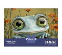 Rompecabezas De 1000 Piezas para Adultos Frog on Lily Pad Wall Art Rompecabezas para Adolescentes Juego Práctico Desafío Difícil Regalo De Cumpleaños, Regalos, 70x50cm/1000pcs