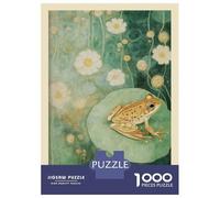 Rompecabezas De 1000 Piezas para Adultos Frog William Morris Botanical Rompecabezas para Adolescentes Juguete Decoración De Pared Alivio del Estrés 70x50cm/1000pcs