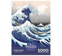 Rompecabezas De 1000 Piezas para Adultos Full Great Wave Kanagawa Rompecabezas para Adultos Juguetes Antiestrés para La Diversión Familiar Regalos De Cumpleaños Y Únicos 38x26cm/1000pcs