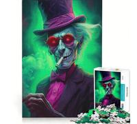 Rompecabezas de 1000 Piezas para Adultos Fumar un Cigarrillo Juego Imposible análisis y lógica fortalece el Amor Entre Parejas 38x26cm