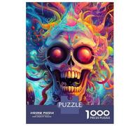Rompecabezas De 1000 Piezas para Adultos Funky Skull Rompecabezas para Adultos Juegos De Relajación Regalo De Cumpleaños Interacción Entre Padres E Hijos 70x50cm/1000pcs