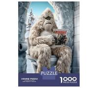 Rompecabezas De 1000 Piezas para Adultos Funny Yeti on The Toilet Rompecabezas para Adultos Juegos Relajantes Regalos para Mujeres Regalos para Reducir El Estrés 70x50cm/1000pcs