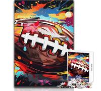 Rompecabezas de 1000 Piezas para Adultos, fútbol Americano, Arte, Juego Educativo, Actividades Familiares, Regalos de Amigo Secreto, tamaño 50x75cm