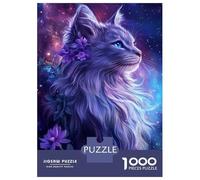 Rompecabezas De 1000 Piezas para Adultos Galactic Feline Beauty -1 Rompecabezas para Adultos Juegos Divertidos Alivia El Estrés 52x38cm/1000pcs