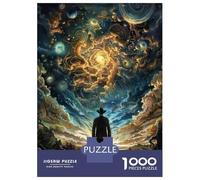 Rompecabezas De 1000 Piezas para Adultos Galactic Journey Cosmic Art Print Rompecabezas para Adultos Juegos De Relajación Desafío Difícil Regalo De Cumpleaños, Regalos, 70x50cm/1000pcs
