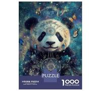 Rompecabezas De 1000 Piezas para Adultos Galactic Panda Dreamcatcher Rompecabezas para Adultos Juguetes Antiestrés Corte De Precisión Actividades Divertidas En Casa 38x26cm/1000pcs