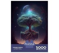 Rompecabezas De 1000 Piezas para Adultos Galactic Tree of Life Rompecabezas para Adultos Juegos Familiares Que Mejoran La Memoria Interacción Entre Padres E Hijos 70x50cm/1000pcs