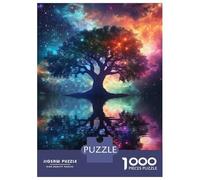 Rompecabezas De 1000 Piezas para Adultos Galactic Tree Reflection Rompecabezas para Adolescentes Juguete Decoración De Pared Alivio del Estrés 38x26cm/1000pcs