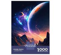 Rompecabezas De 1000 Piezas para Adultos Galactic Twilight Planet Rompecabezas para Adultos Juegos Familiares Una Obra De Arte Ayuda A Ejercitar El Cerebro 52x38cm/1000pcs