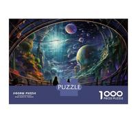 Rompecabezas De 1000 Piezas para Adultos Galactic View from Space Station Rompecabezas para Adultos Juego De Ingenio Carrera De Velocidad De Manos Regalos para Reducir El Estrés 70x50cm/1000pcs