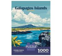 Rompecabezas De 1000 Piezas para Adultos Galapagos Islands Ecuador Travel Rompecabezas para Adultos Juego De Ingenio Corte De Precisión Desafiante De Completar 52x38cm/1000pcs