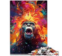 Rompecabezas de 1000 piezas para adultos, galaxia, orangután, para rompecabezas de 38 x 52 cm, adecuado para adolescentes de 14 años en adelante