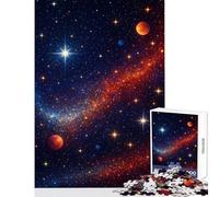 Rompecabezas de 1000 Piezas para Adultos Galaxia Vibrante con Planetas y Estrellas Juego Interactivo para aliviar el estrés Juguete Educativo Regalo Ideal para cumpleaños (38x26cm)