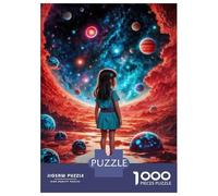 Rompecabezas De 1000 Piezas para Adultos Galaxy Girl Fantasy Rompecabezas para Adultos Juegos Divertidos Análisis Y Lógica Regalos para Amigos Y Familiares 52x38cm/1000pcs