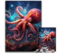 Rompecabezas de 1000 Piezas para Adultos Galaxy Octopus cartón Rompecabezas Navidad, Halloween, Pascua, Año Nuevo 26x38cm/10,23x14,96 Pulgadas