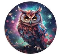 Rompecabezas de 1000 Piezas para Adultos Galaxy Owl Puzzle de 1000 Piezas, divertirse en Familia en Navidad, Acción de Gracias, cumpleaños y Pascua (67,5 x 67,5 cm)