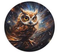 Rompecabezas de 1000 Piezas para Adultos Galaxy Owl Puzzle de 1000 Piezas, divertirse en Familia en Navidad, Acción de Gracias, cumpleaños y Pascua (67,5 x 67,5 cm)