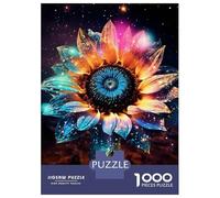 Rompecabezas De 1000 Piezas para Adultos Galaxy Sunflower Cosmic Rompecabezas para Adultos Juego Familiar Regalos para Mujeres Regalos para Amigos Y Familiares 52x38cm/1000pcs